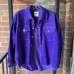 Purple corduroy jacket